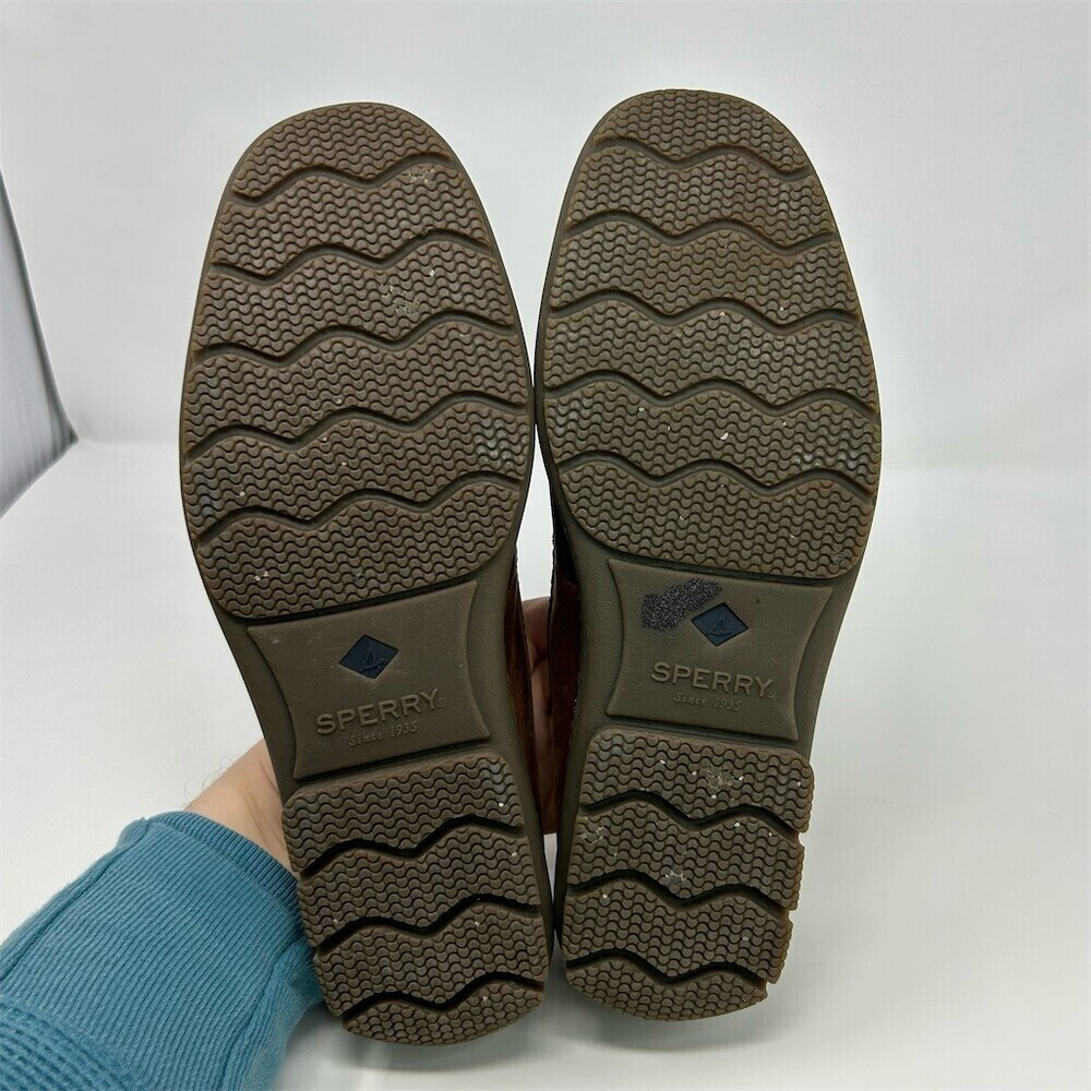 Sperry Top-Sider Men's Penny Loafers Brown Slip-On Moc Toe Memory Foam Size 8.5 - Picture 9 of 12